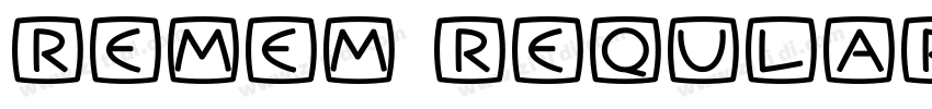 Remem Reqular字体转换